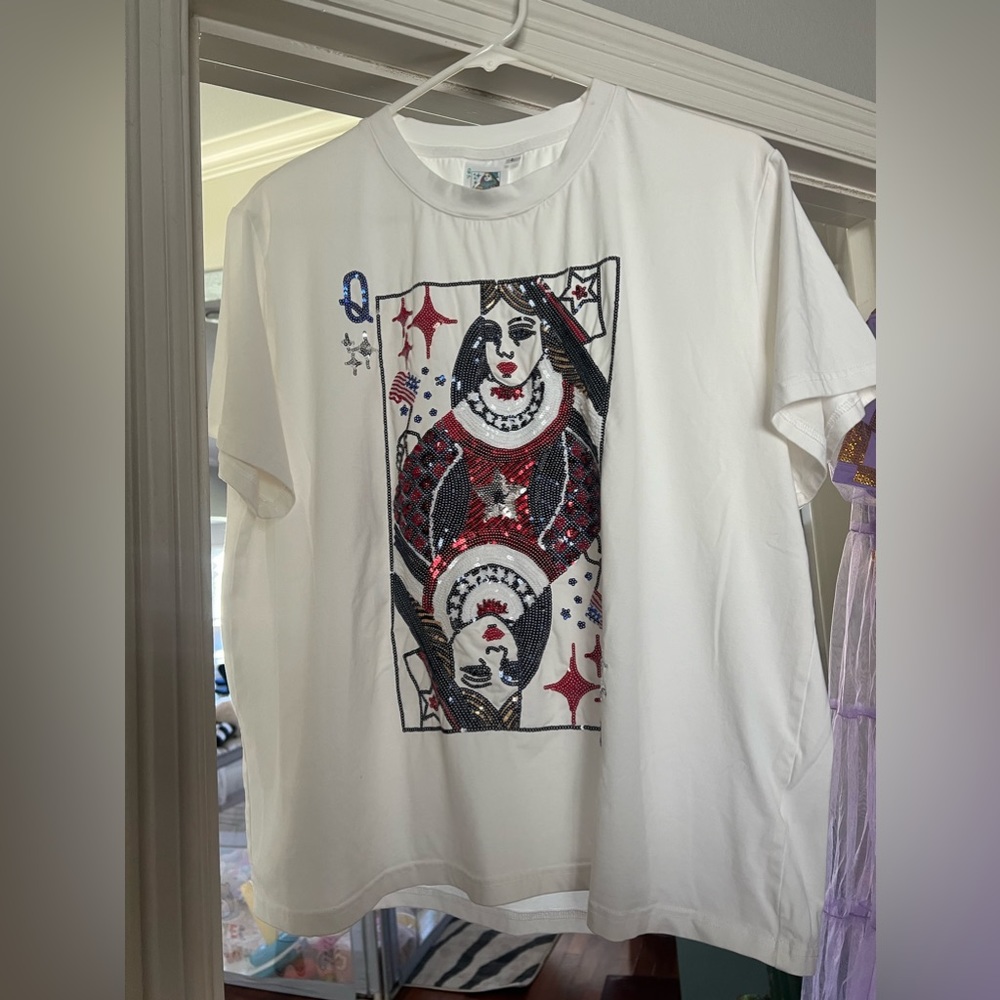Queen of Sparkles ✨ USA Queen Card Tee